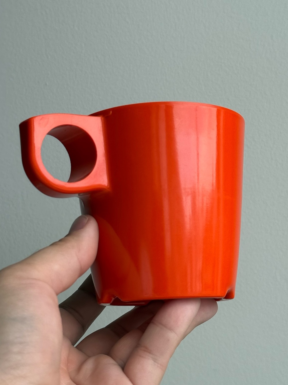 10z Orange Mug Cup #302 GPL Vintage c1950-60s Melmac Melamine Kitchen Drinkware